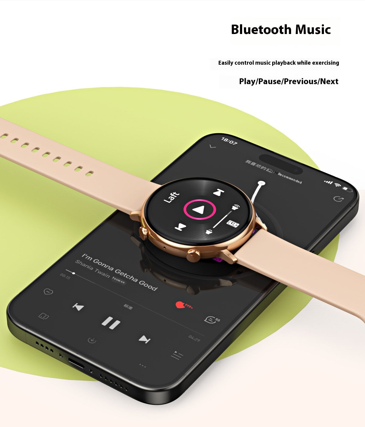 Bluetooth Calling Sports Health Step Counting Smart Watch