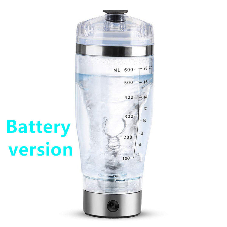 Electric Protein Shake Bottle – USB Rechargeable Milk & Coffee Blender for Sports & Fitness