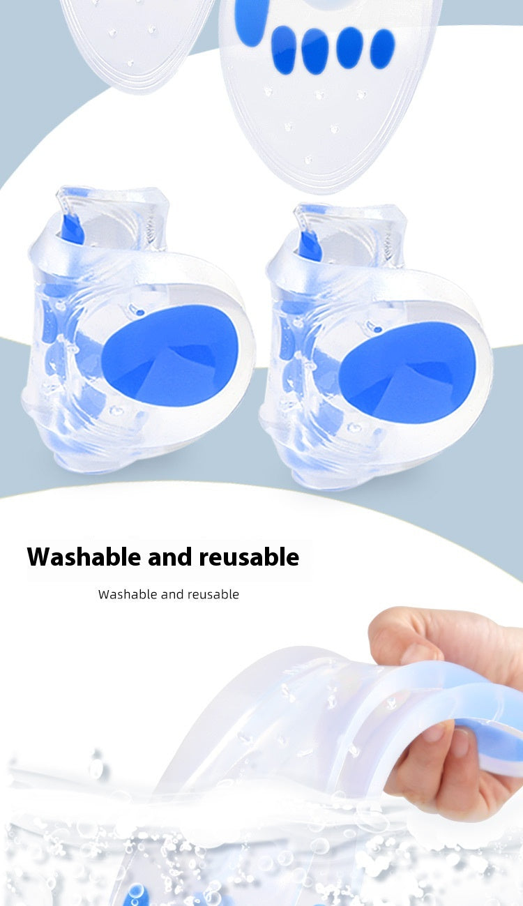 Silicone Shock Absorbing Insoles – Soft Pressure Relief Full Pads | Unisex Sizes EU 35–46