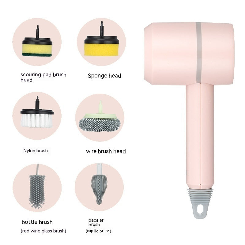 Electric Cleaning Brush – USB Rechargeable, Wireless Scrubber for Dishes, Tiles, Bathtub & Kitchen