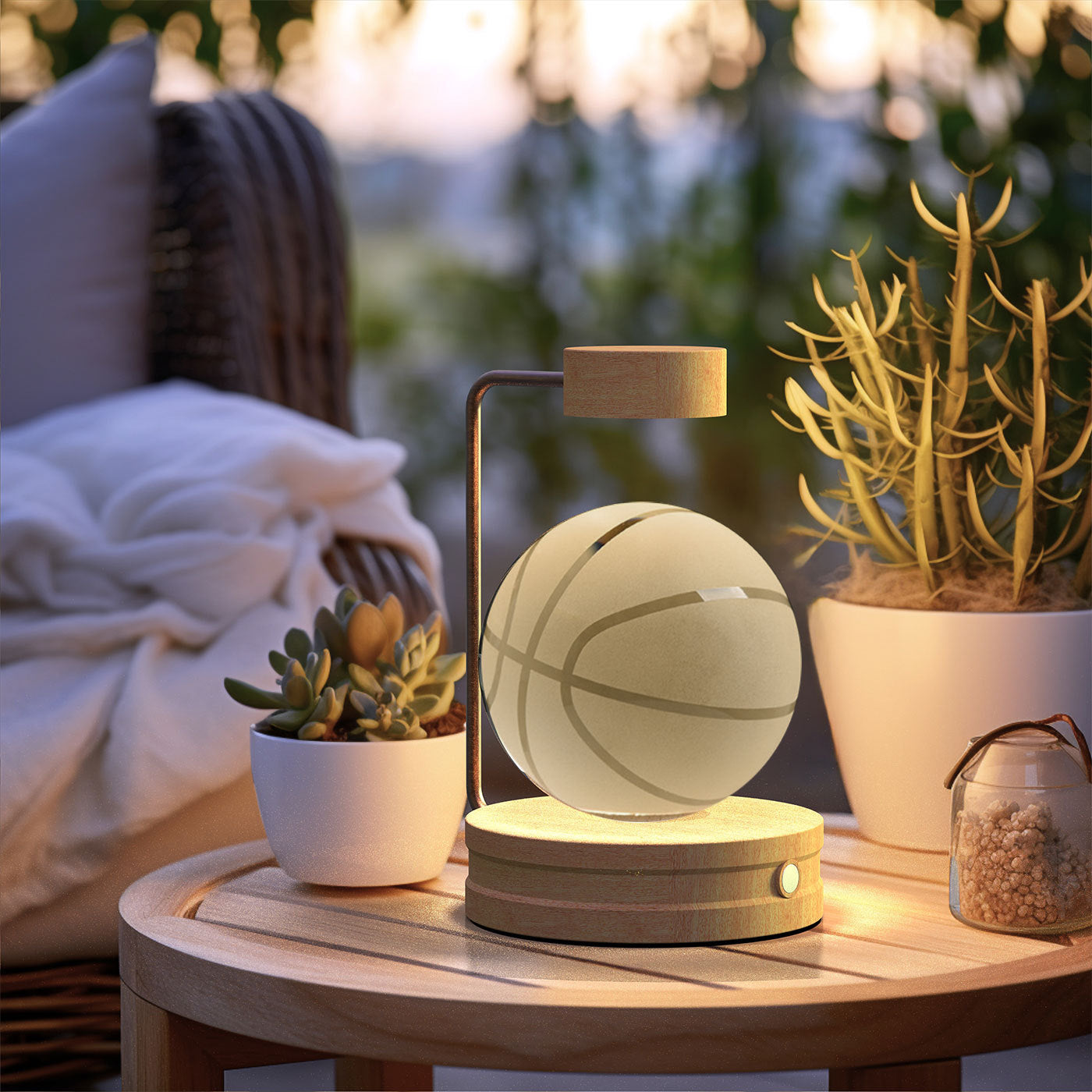 Cosmic Dinosaur Crystal Ball Night Lamp