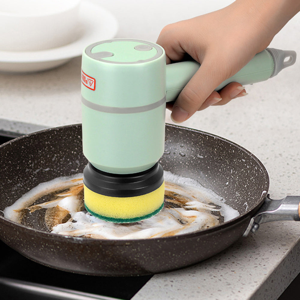 Electric Cleaning Brush – USB Rechargeable, Wireless Scrubber for Dishes, Tiles, Bathtub & Kitchen