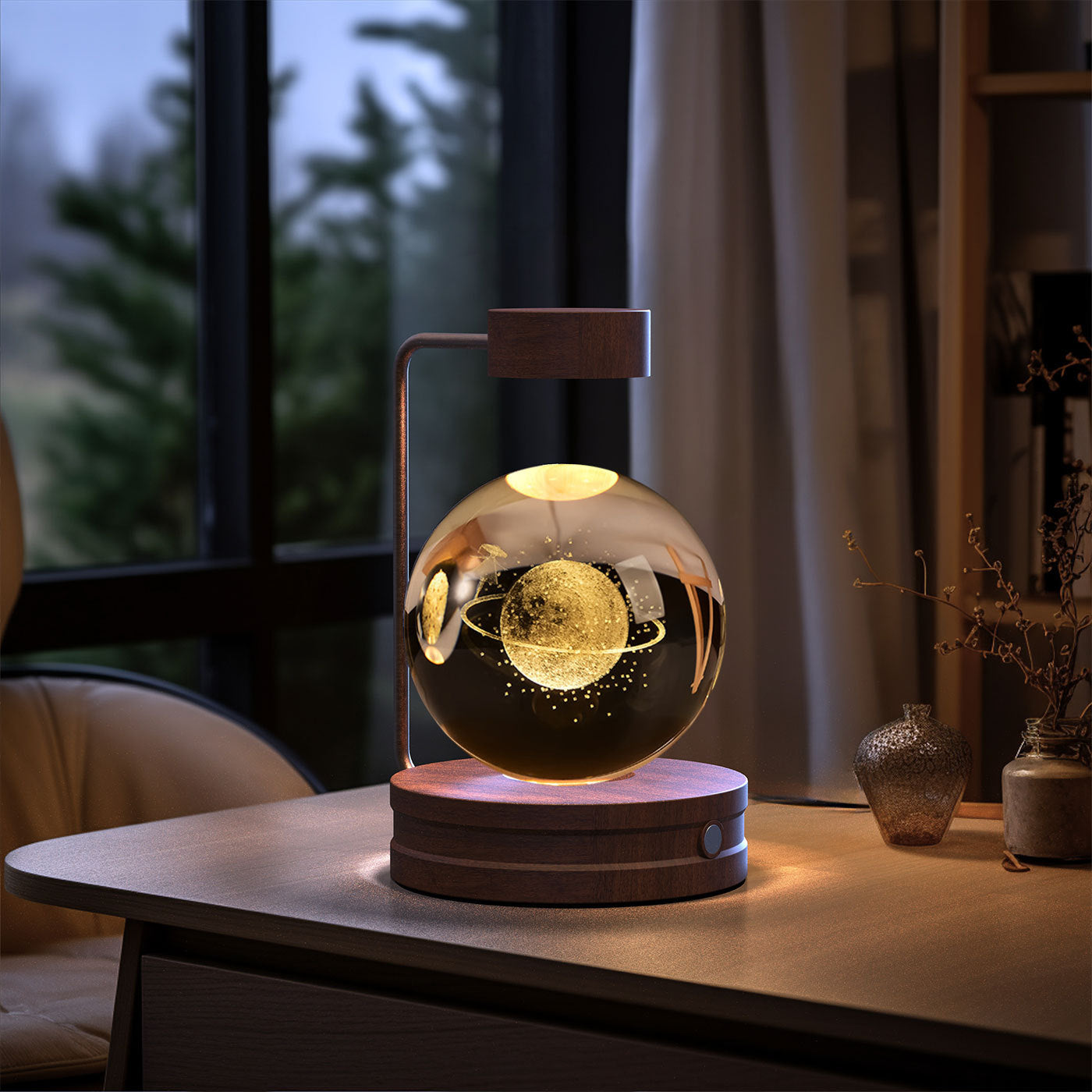 Cosmic Dinosaur Crystal Ball Night Lamp