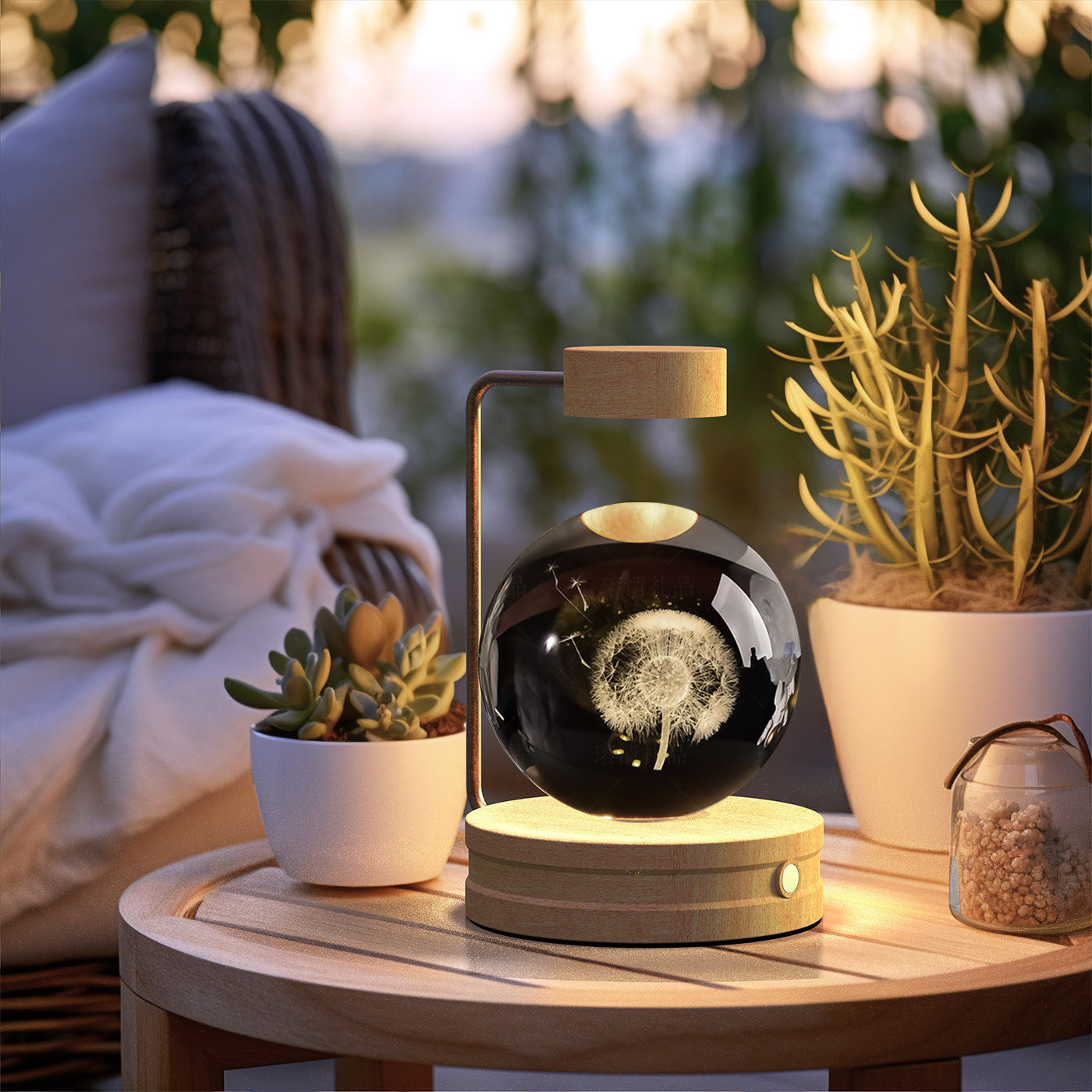 Cosmic Dinosaur Crystal Ball Night Lamp