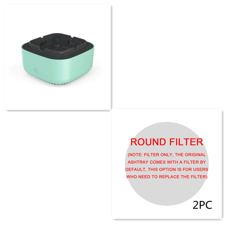 Portable Smoke Removal Ashtray – Automatic Air Purifier with Anion Filtration for Car & Home Use