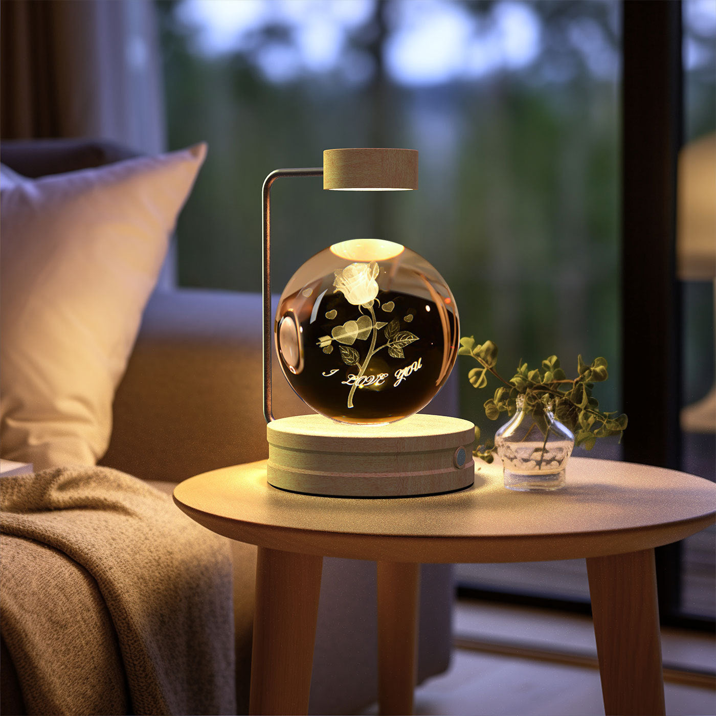 Cosmic Dinosaur Crystal Ball Night Lamp