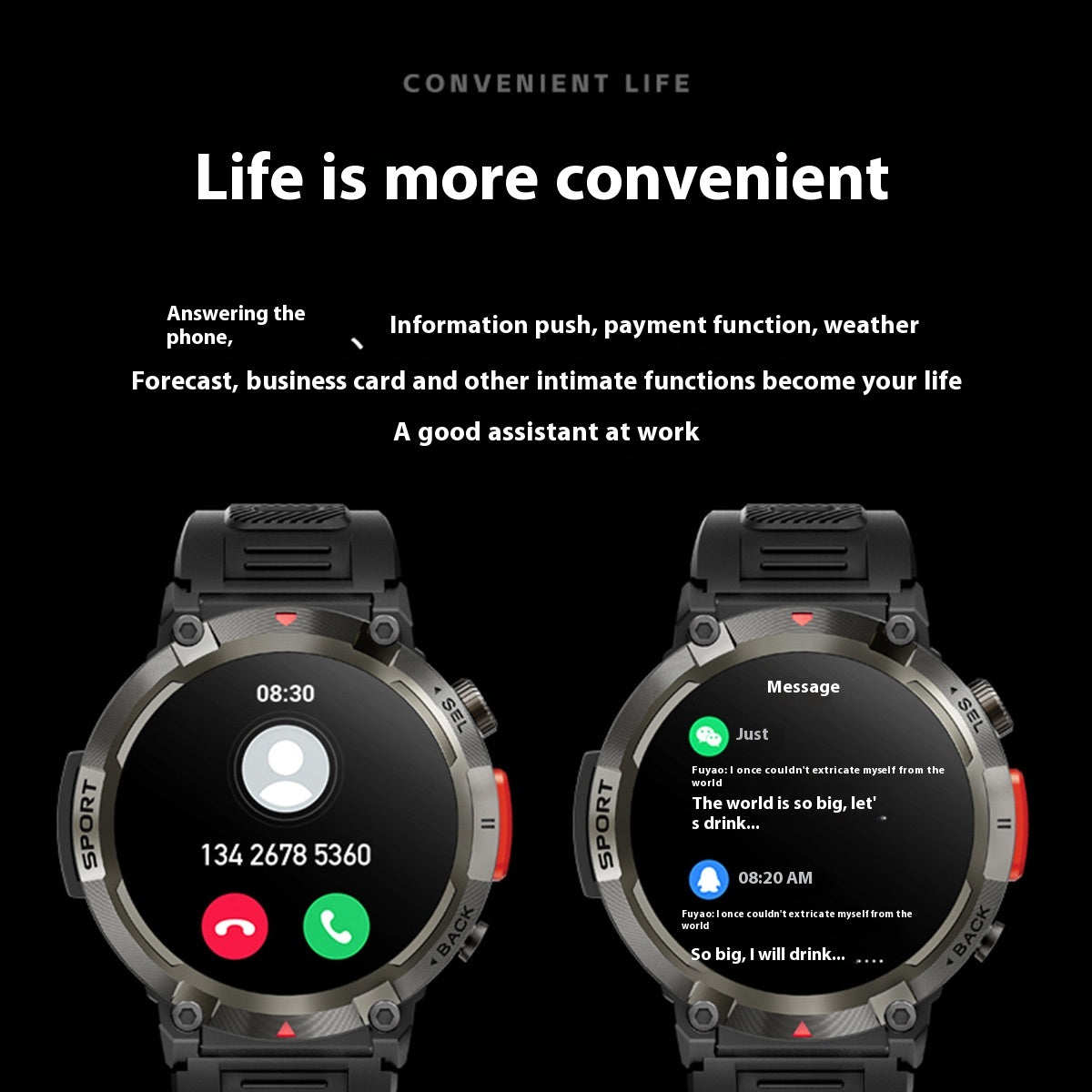 Fashion HD Bluetooth Calling Smart Watch