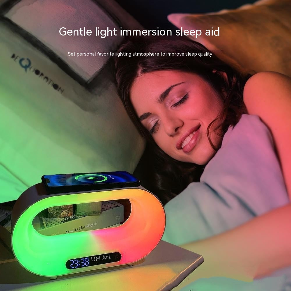 Smart 3-in-1 LED Night Light, Wireless Charger & Alarm Clock with App Control