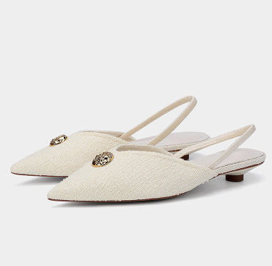 Pointed Toe Stiletto Sandals for Women – Elegant French Style Shallow Mouth Pumps
