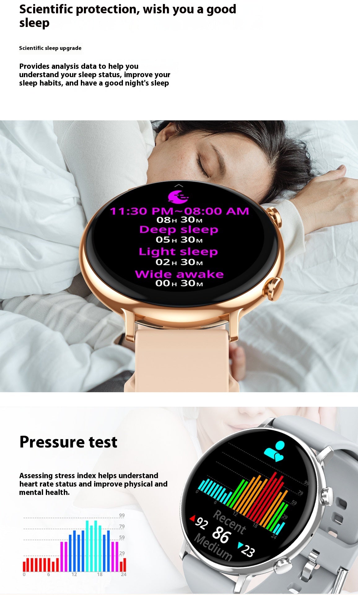 Bluetooth Calling Sports Health Step Counting Smart Watch