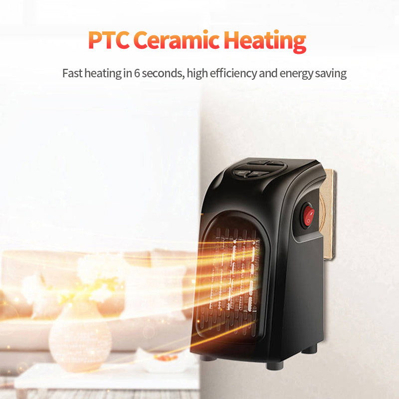 Mini Ceramic Space Heater – Electric Fan Heater for Home, Office & Camping