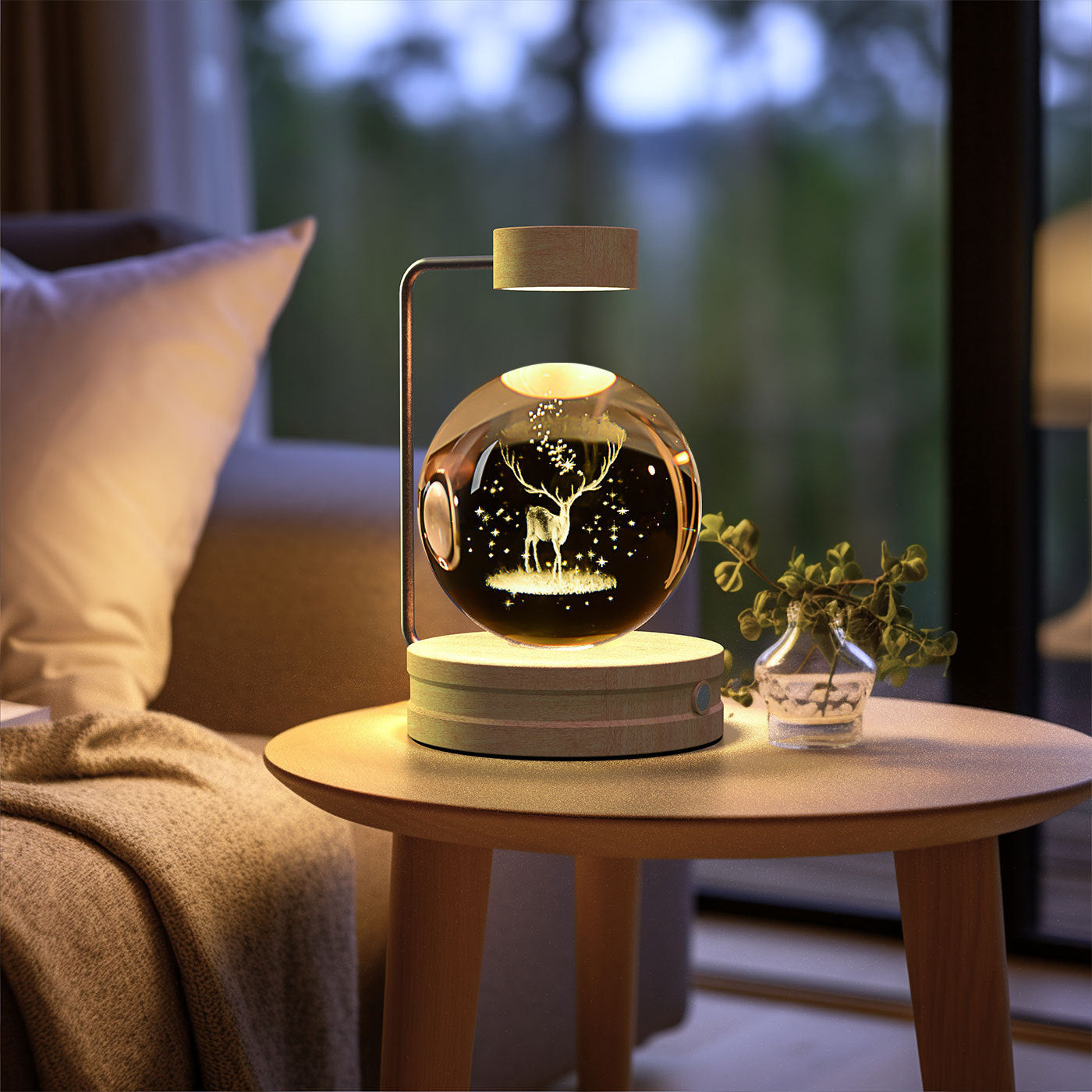 Cosmic Dinosaur Crystal Ball Night Lamp