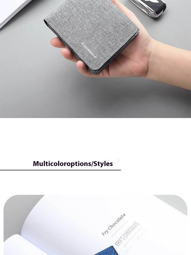 Unisex Anti-Cut Student Wallet – Compact & Casual Urban Style ID Holder | Multi-Functional Mini Card & License Bag