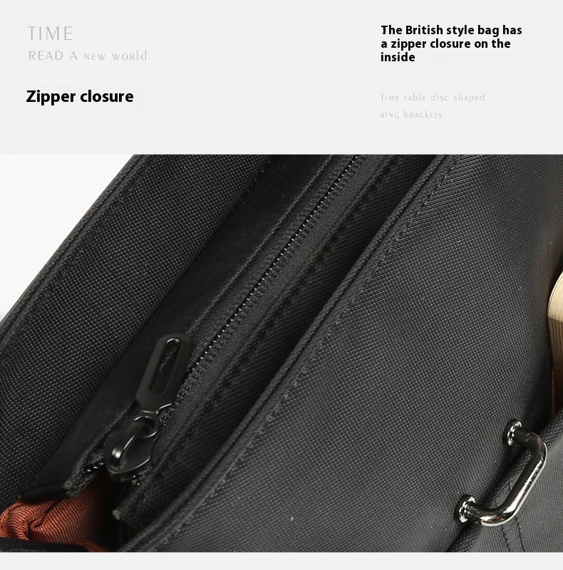 Men's Portable Casual Canvas Shoulder Bag