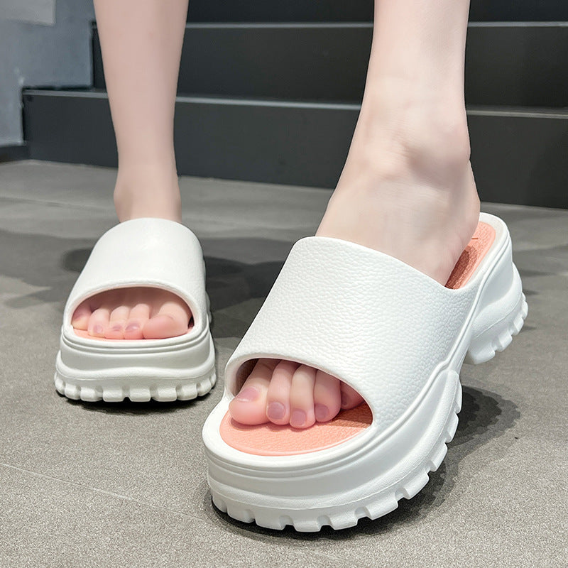 Women’s Fashion Casual Beach Platform Flip-Flops – Lightweight EVA Slippers for Summer Comfort