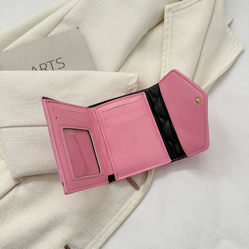 Multi-fold Diamond Embroidered Wallet – Women’s Large-capacity PU Leather Wallet with Waterproof, Wear-resistant Design