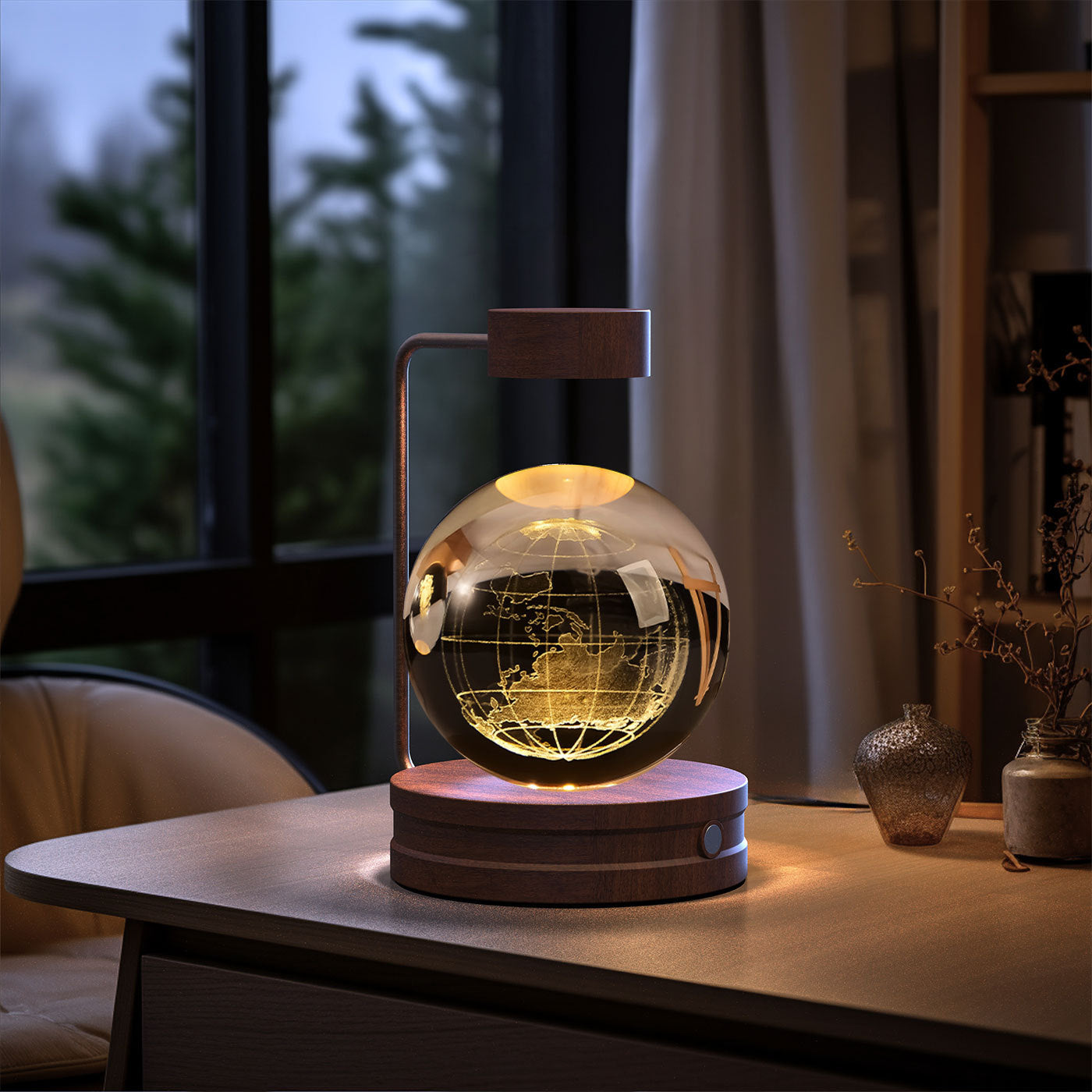 Cosmic Dinosaur Crystal Ball Night Lamp