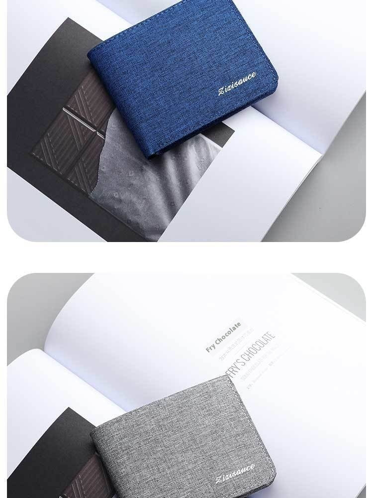 Unisex Anti-Cut Student Wallet – Compact & Casual Urban Style ID Holder | Multi-Functional Mini Card & License Bag