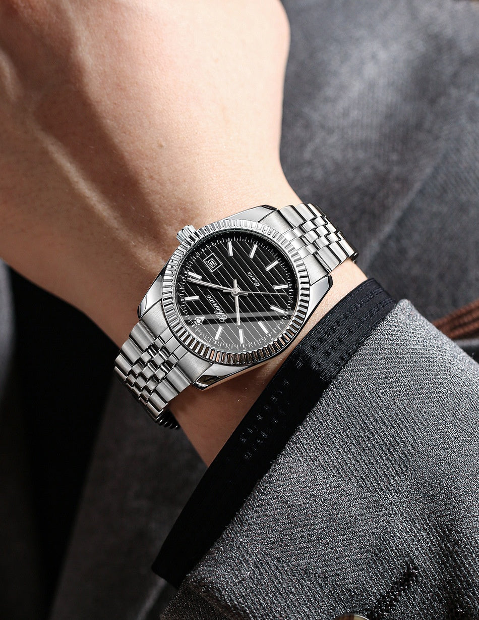 Business Calendar Luminous Waterproof Quartz Watch