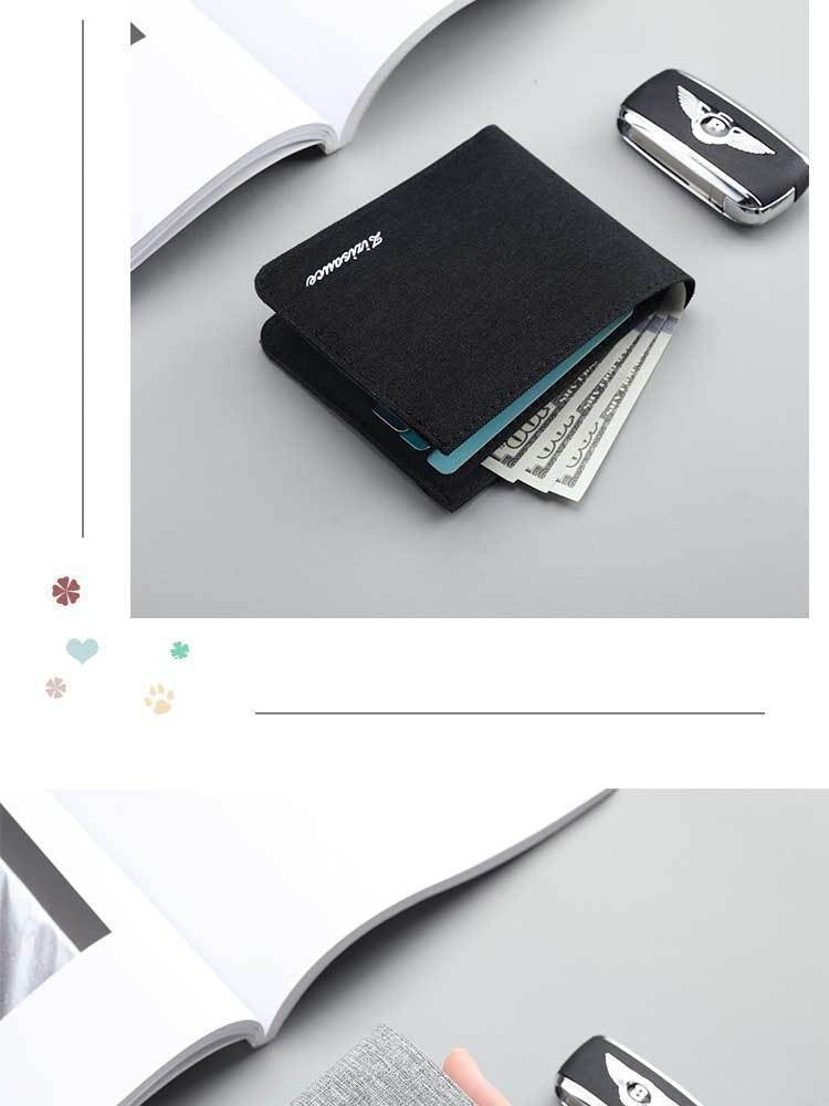 Unisex Anti-Cut Student Wallet – Compact & Casual Urban Style ID Holder | Multi-Functional Mini Card & License Bag