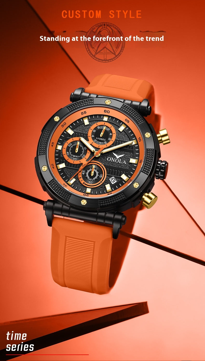 Fashion New Multi-functional Quartz Tape Watch Waterproof