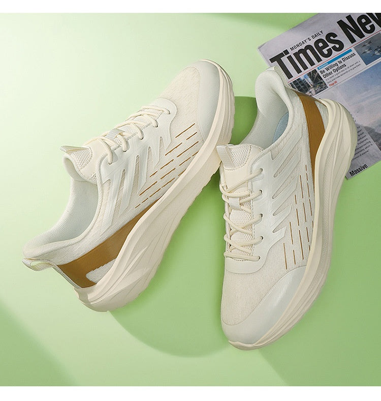 Lightweight Soft Sole Sneakers for Men – Breathable Mesh Tennis Shoes with Non-Slip Sole & Stylish Color Matching