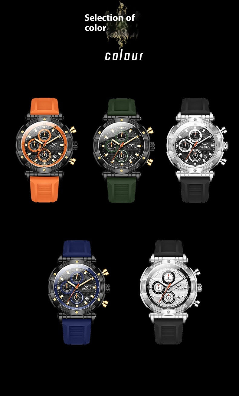 Fashion New Multi-functional Quartz Tape Watch Waterproof