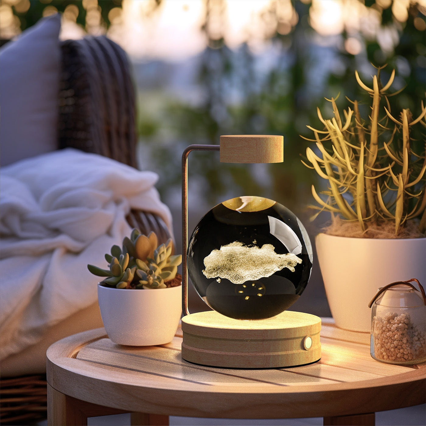Cosmic Dinosaur Crystal Ball Night Lamp