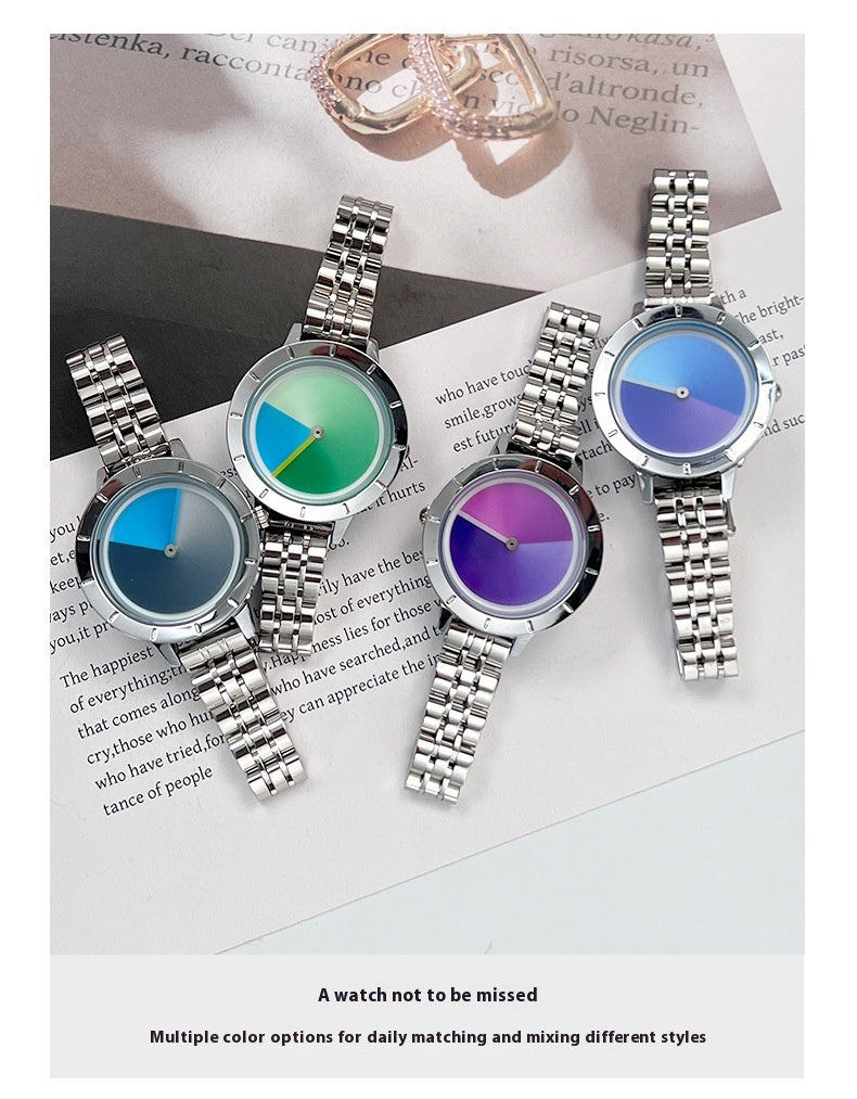 Women's Quartz Watch With Advanced Gradient Dial Fashion Design