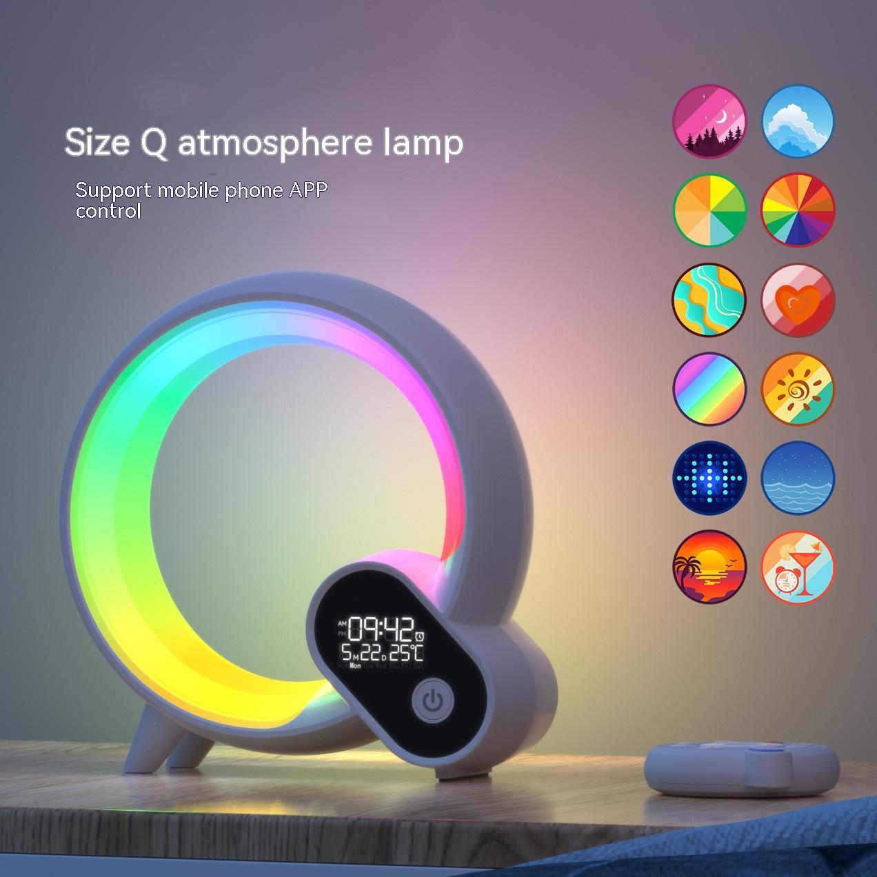 Q-Light Sunrise Alarm Clock – Bluetooth Speaker & Colorful Wake-Up Light